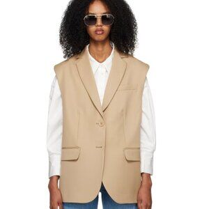 ANINE BING tay vest in deep sand